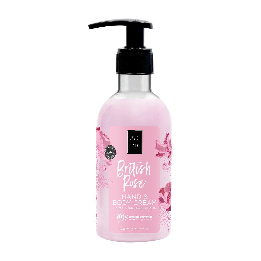 Hand and Body Cream British Rose 300ml. Hand and Body Cream British Rose 300ml.
